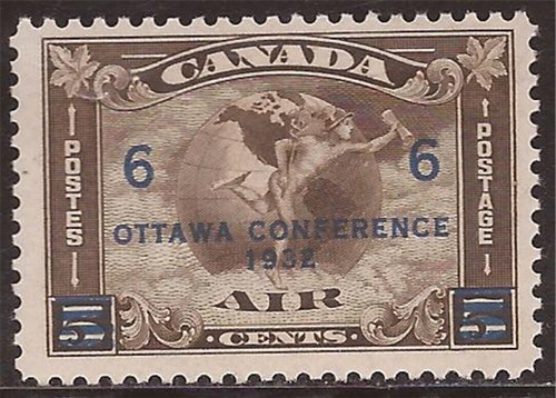 Withdrew 03-15-19-Canada - 1932 Ottawa Conference Ovpt Airmail -  -   #C4