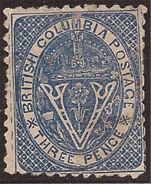 British Colombia - 1865 Seal -  Scott #7