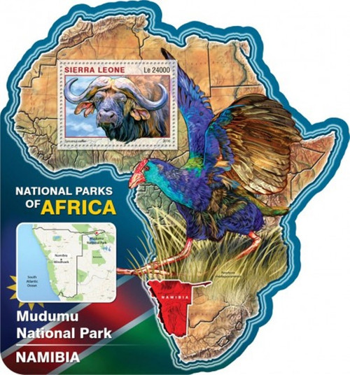 Sierra Leone - 2016 Mudumu Nat'l Park - Stamp Souvenir Sheet-SRL16502b