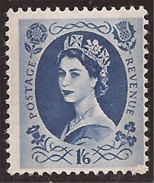 Great Britain - 1955 1sh6p QEII - w/wtmk 308 -   - Scott #333