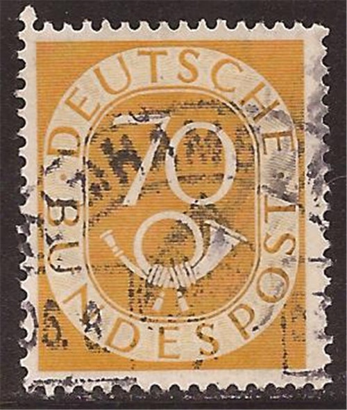 Germany - 1952 70pf Numeral & Post Horn -   - Scott #683