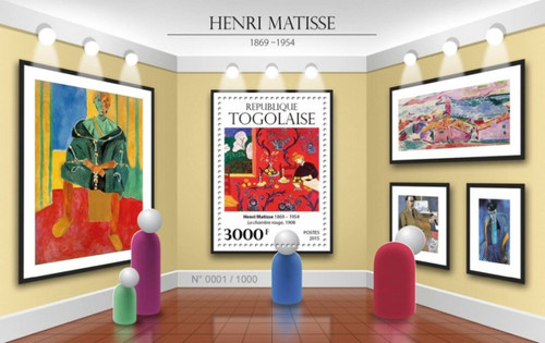 Togo - 2015 Artist Henri Matisse - Stamp Souvenir Sheet - TG15618b