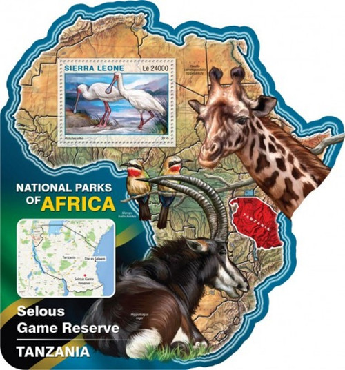 Sierra Leone - 2016 Selous Game Reserve - Souvenir Sheet - SRL16503b
