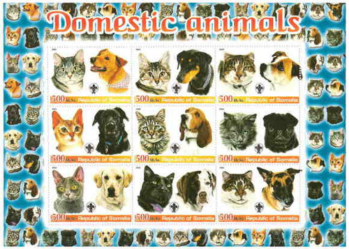 Cats and Dogs on Stamps M0891