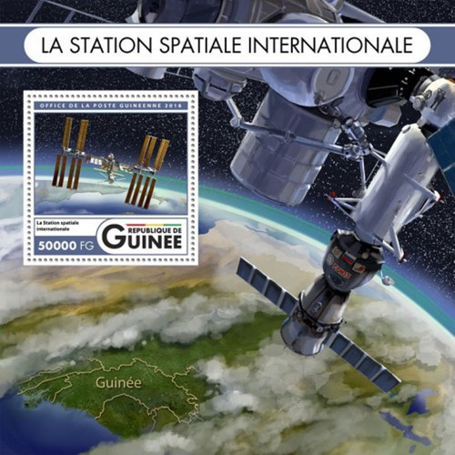 Guinea - 2016 International Space Station - Souvenir Sheet - GU16520b