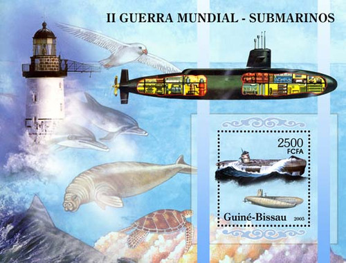 Guinea-Bissau - World War II Submarine Sheet  GB5308b