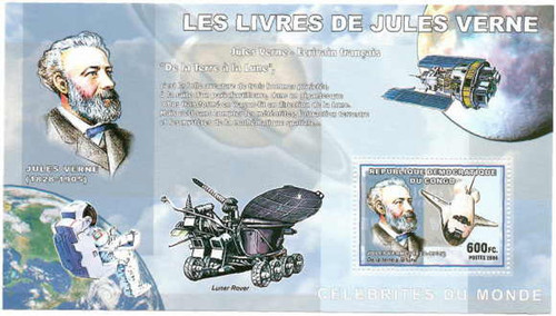 Congo 2006 - Jules Verne "From the Earth to the Moon" Stamp S/S 3A-052