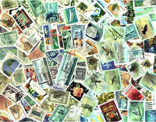 Canada Stamp Collection - 500 Different Stamps