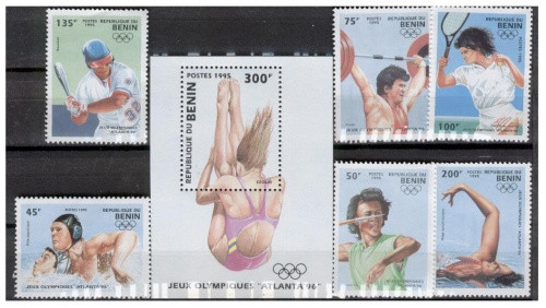 Benin - Atlanta '96 Olympic Games On Stamps  #734-40
