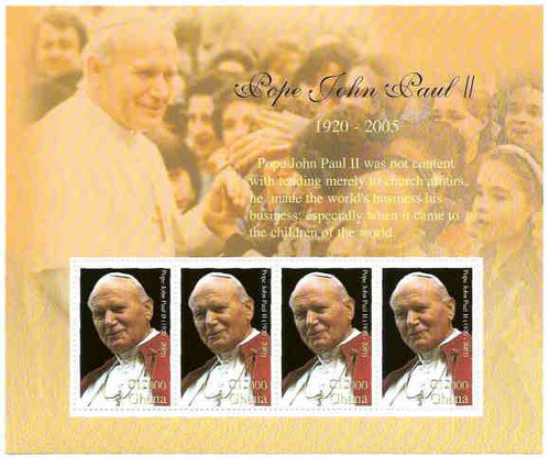 Ghana - Pope John Paull II Memorial Tribute GHA0506