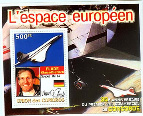European Astronaut - Klaus-Dietrich Flade Sheet M1053