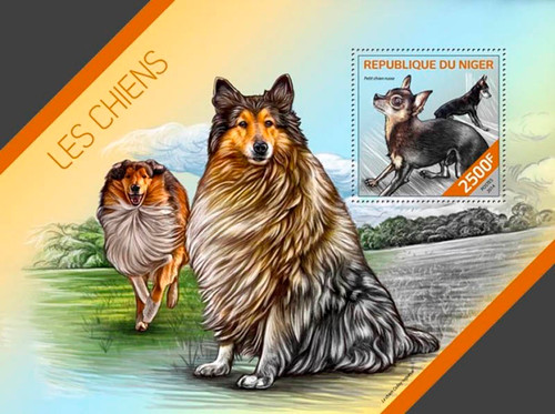 Niger - 2014 Domestic Dogs  Stamp Souvenir Sheet 14A-455