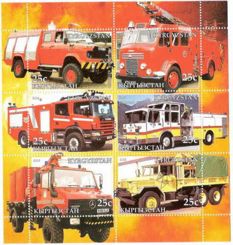 Fire Engines on Stamps 114-03