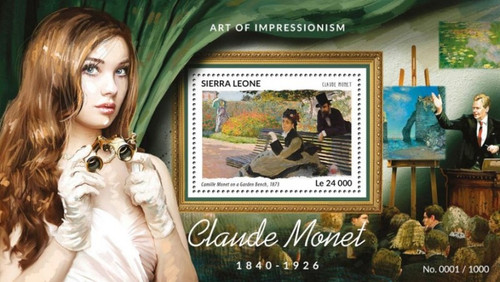 Withdrew 03-10-19-Sierra Leone - 2015 Artist Claude Monet - Souvenir Sheet - 19Q-166