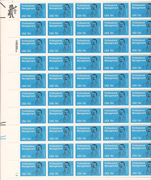 US Stamp - 1981 Professional Management - 50 Stamp Sheet - Scott #1920