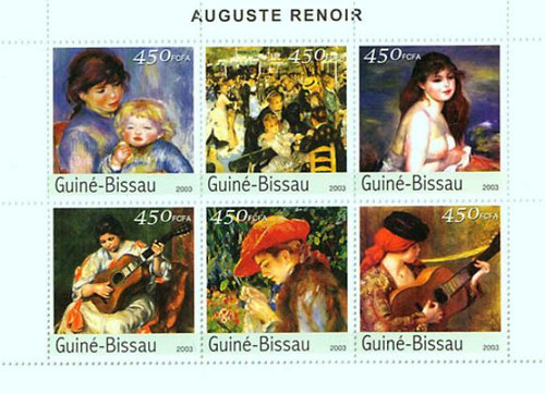 Guinea-Bissau - Renoir Paintings on Stamps GB3504