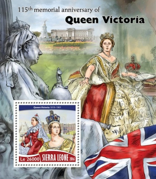 Sierra Leone - 2016 Queen Victoria - Stamp Souvenir Sheet - SRL16713b