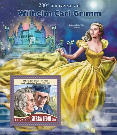 Sierra Leone - 2016 Wilhelm Carl Grimm - Souvenir Sheet - SRL16720b
