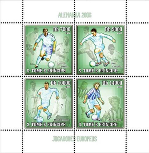 St Thomas & Prince - European Soccer Players ST6109a