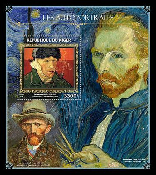 Niger - 2016 Self Portraits - Stamp Souvenir Sheet - NIG16420b