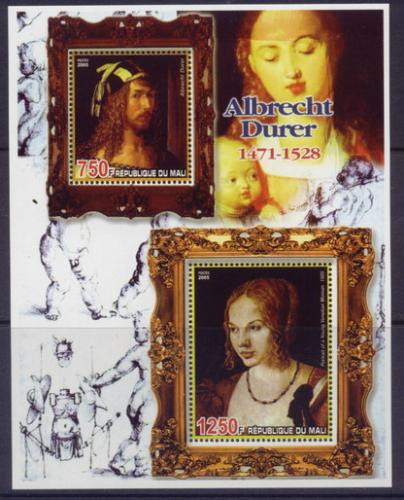 Albrect Durer Paintings on Stamps M0918