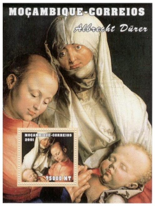 Mozambique - Albrecht Durer Paintings on Stamps