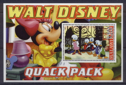 Disney Cartoons - Quack Pack on Stamps Mint Stamp Souvenir Sheet M1040