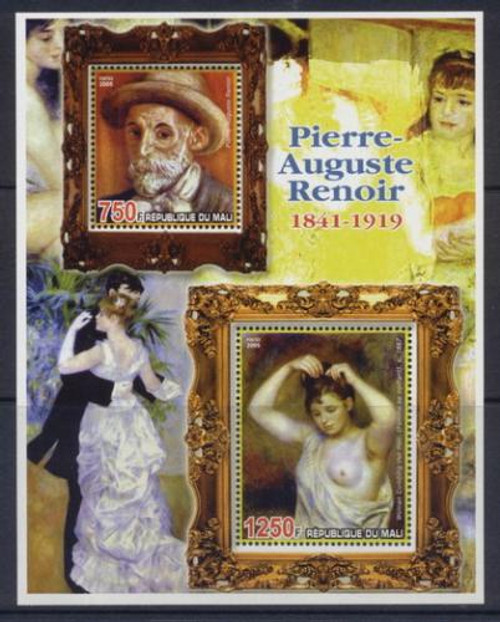 Pierre-Auguste Renoir  Paintings on Stamps M0925