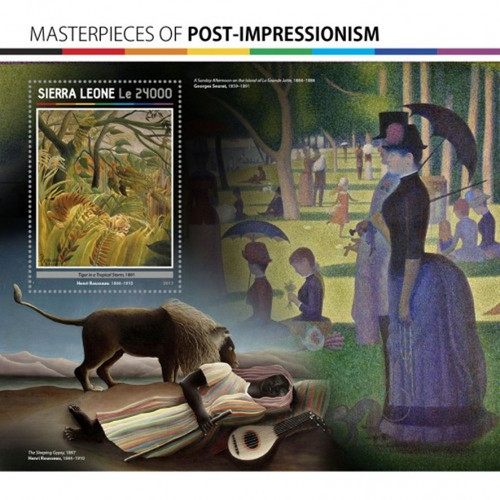 Sierra Leone - 2017 Post-Impessionism - Stamp Souvenir Sheet-SRL17113b