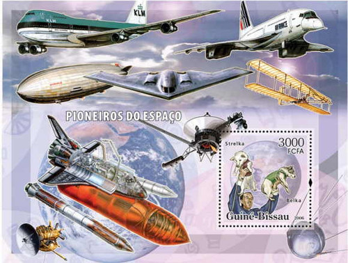 Guinea-Bissau - Air Travel on Stamps - GB6101b