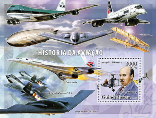 Guinea-Bissau - 2006 - History of Aviation - Stamp S/S - GB6104b