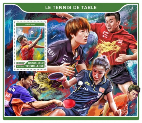 Togo - 2017 Sport of Table Tennis - Stamp Souvenir Sheet - TG17204b