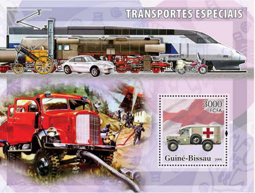 Guinea-Bissau - 2006 - Emergency Vehicles - Stamp S/S - GB6109b