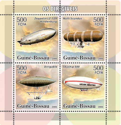 Guinea-Bissau - Dirigibles/Zeppelins on Stamps- GB6113a