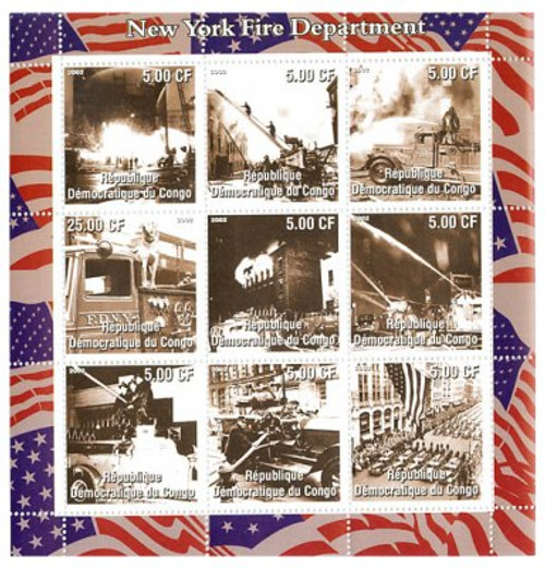 New York City Fire Department on Stamps