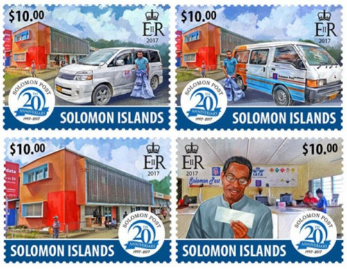 Solomon Islands - 2017 Solomon Post - 4 Stamp Sheet - SLMLocal02a