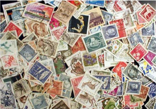 Sweden Stamp Collection - 400 Different Stamps