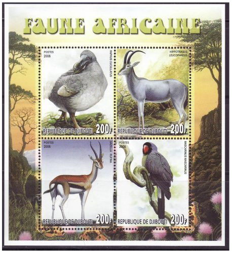 African Animals On Stamps M1105