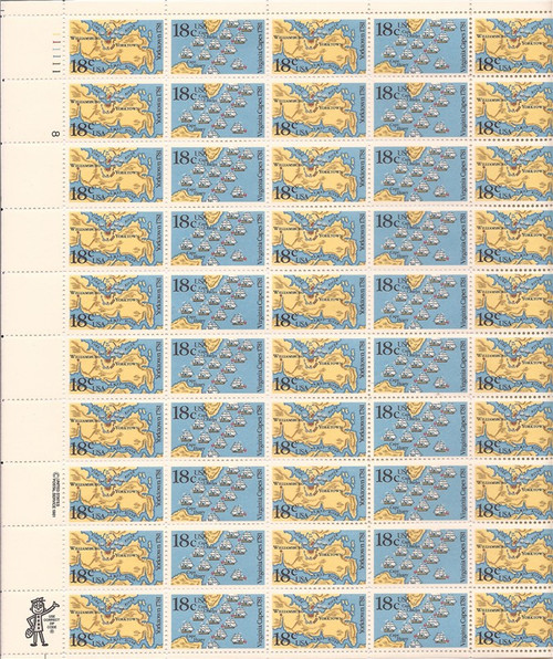 Withdrew 02-13-19-US Stamp - 1981 American Bicentennial - 50 Stamp Sheet #1937-8