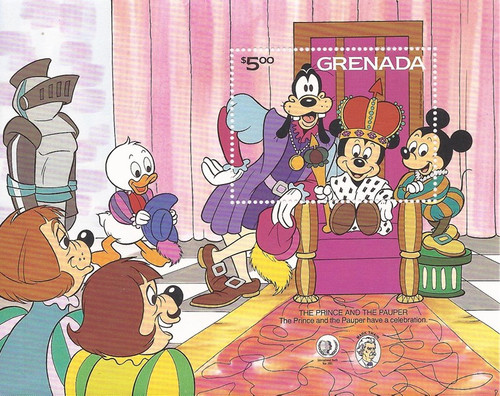 Grenada - 1985 Disney Characters Prince & the Pauper - S/S #1322