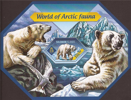 Solomon Islands - 2014 World of Arctic Fauna - Souvenir Sheet-19M-460