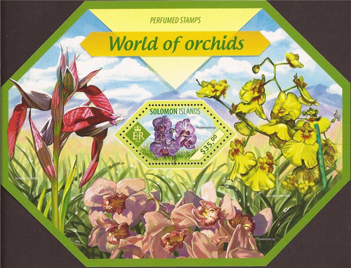 Solomon Islands - 2014 World of Orchids - Stamp Souvenir Sheet-19M-466