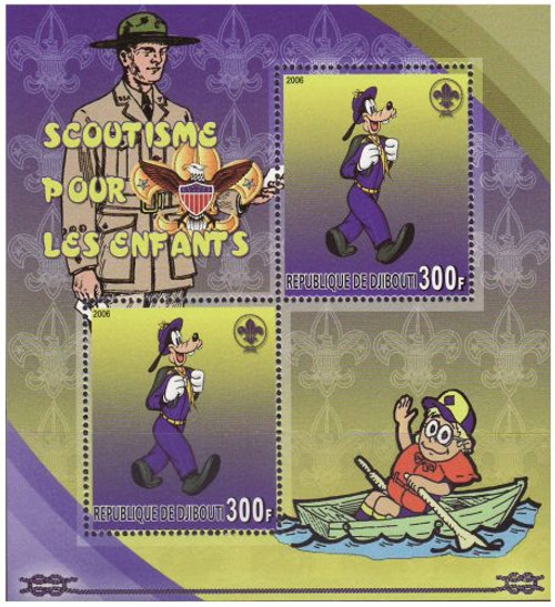 Scouts & Goofy - 4 Stamp Mint Sheet M1142