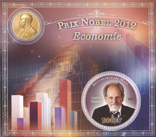 Mali - 2012 Economist Lloyd S. Shapley - Souvenir Sheet - 13H-395