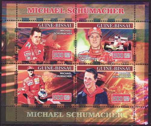 Guinea-Bissau - Formula 1 Schumacher Mint Sheet GB7106a