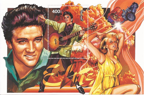 Mongolia - 1995 Elvis Presley - Stamp Souvenir Sheet #2231 27A-038