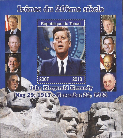 Chad - 2018 John F. Kennedy - Stamp Souvenir Sheet 3B-608