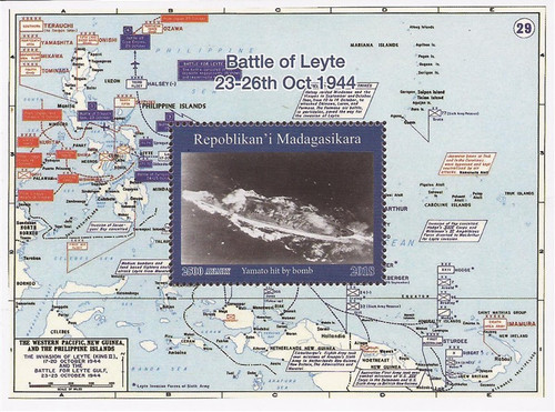Madagascar - 2018 WWII Battle of Leyte - Souvenir Sheet 13D-228