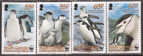 South Georgia - 2008 Penguins - 4 Stamp Set - Scott #367-70 - 19C-012