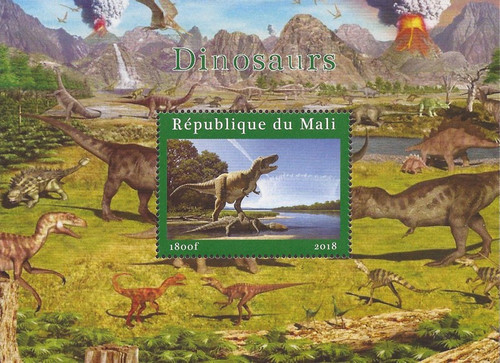 Mali - 2018 Dinosaurs - Stamp Souvenir Sheet - 13H-462